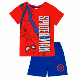 Disney Marvel Short Sleeve Short Leg Pyjama Set (Boys Blue) - 6-7 Years