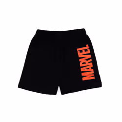 Disney Marvel Short Sleeve Short Leg Pyjama Set (Boys Black) - 6-7 Years