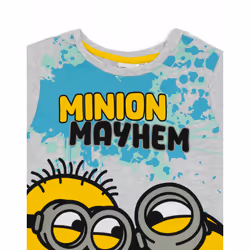 Minions Short Sleeve Short Leg Pyjama Set (Boys Blue) - 5-6 Years