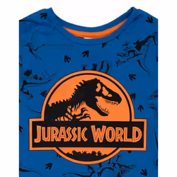 Jurassic World Short Sleeve Short Leg Pyjama Set (Boys Blue) - 4-5 Years