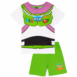 Disney Toy Story Short Sleeve Short Leg Pyjama Set (Boys Green) - 2-3 Years