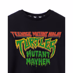 Teenage Mutant Ninja Turtles Short Sleeved T-Shirt (Boys Black) - 5-6 Years