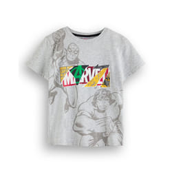 Marvel Short Sleeved T-Shirt (Unisex Kids Grey) - 3-4 Years