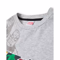 Marvel Short Sleeved T-Shirt (Unisex Kids Grey) - 4-5 Years
