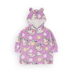 Peppa Pig Blanket Hoodie (Girls Purple)
