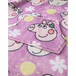 Peppa Pig Blanket Hoodie (Girls Purple)