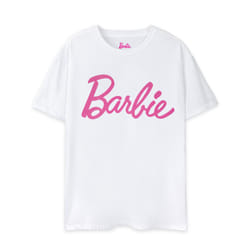 Barbie Short Sleeved T-Shirt (Womens White) - Small