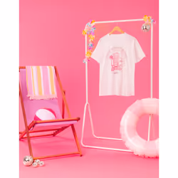 Barbie Short Sleeved T-Shirt (Womens White) - Small