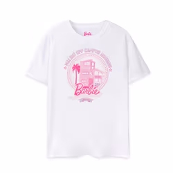 Barbie Short Sleeved T-Shirt (Womens White) - XX-Large