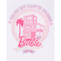 Barbie Short Sleeved T-Shirt (Womens White) - XX-Large