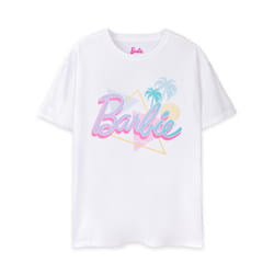 Barbie Short Sleeved T-Shirt (Womens White) - Small