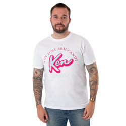 Barbie Short Sleeved T-Shirt (Mens White) - Small