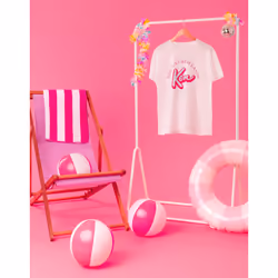 Barbie Short Sleeved T-Shirt (Mens White) - XX-Large