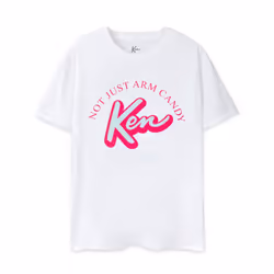 Barbie Short Sleeved T-Shirt (Mens White) - XX-Large
