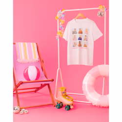 Barbie Short Sleeved T-Shirt (Mens White) - Small