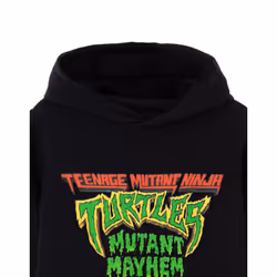 Teenage Mutant Ninja Turtles Hoodie (Boys Black) - 9-10 Years