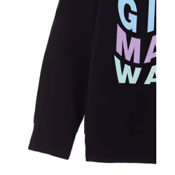 Barbie Hoodie (Girls Black) - 7-8 Years