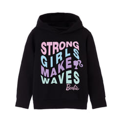 Barbie Hoodie (Girls Black) - 9-10 Years