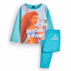 Disney Long Sleeve Long Leg Pyjama Set (Girls Blue) - 2-3 Years