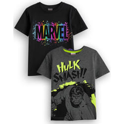 Marvel Short Sleeved T-Shirt (Boys Black) - 3-4 Years