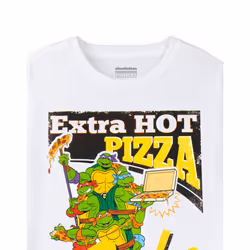 Teenage Mutant Ninja Turtles Short Sleeved T-Shirt (Mens White) - Medium
