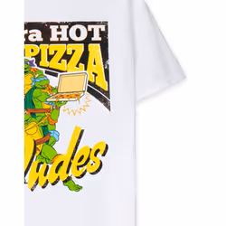 Teenage Mutant Ninja Turtles Short Sleeved T-Shirt (Mens White) - Medium