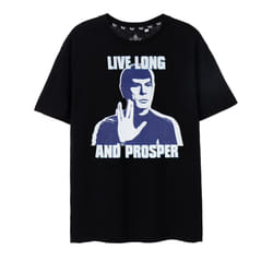 Star Trek Short Sleeved T-Shirt (Mens Black) - Medium