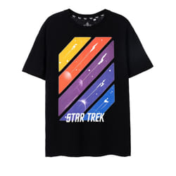 Star Trek Short Sleeved T-Shirt (Mens Black) - Medium