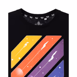 Star Trek Short Sleeved T-Shirt (Mens Black) - X-Large