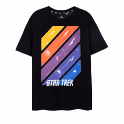 Star Trek Short Sleeved T-Shirt (Mens Black) - XX-Large
