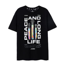 Star Trek Short Sleeved T-Shirt (Mens Black) - XX-Large