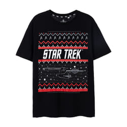 Star Trek Short Sleeved T-Shirt (Mens Black) - Medium