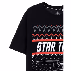 Star Trek Short Sleeved T-Shirt (Mens Black) - Medium
