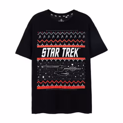 Star Trek Short Sleeved T-Shirt (Mens Black) - XXX-Large