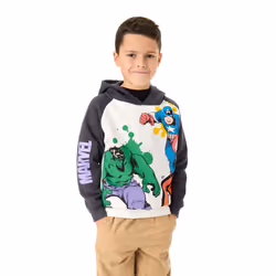 Marvel Hoodie (Unisex Kids Grey) - 2-3 Years
