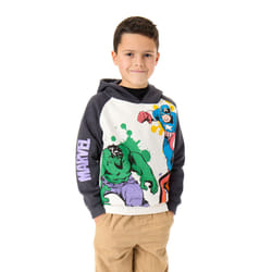 Marvel Hoodie (Unisex Kids Grey) - 3-4 Years