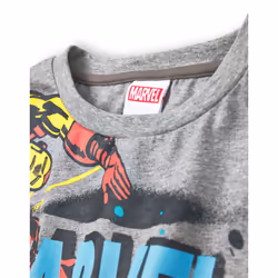 Marvel Short Sleeved T-Shirt (Boys Grey) - 6-7 Years
