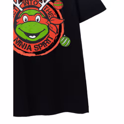 Teenage Mutant Ninja Turtles Short Sleeved T-Shirt (Mens Black) - Medium