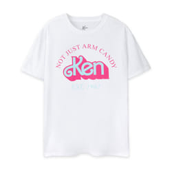 Barbie Short Sleeved T-Shirt (Mens White) - Small