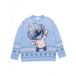 Disney Christmas Jumper (Womens Blue) - Medium