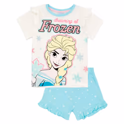 Disney Frozen Short Sleeve Short Leg Pyjama Set (Girls Multicoloured) - 7-8 Years