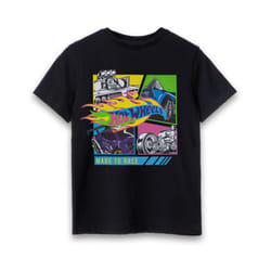 Hot Wheels Short Sleeved T-Shirt (Boys Black) - 9-10 Years
