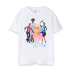 Barbie Short Sleeved T-Shirt (Mens White) - Small