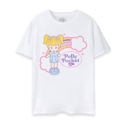 Polly Pocket Short Sleeved T-Shirt (Womens White) - Small