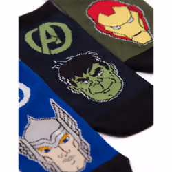 Marvel Avengers Character Calf Socks Set of 6 (Boys Multicoloured) - 13-2 UK