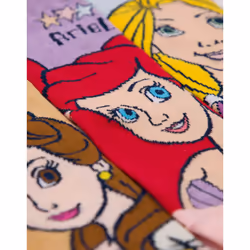 Disney Princess Calf Socks Set of 6 (Girls Multicoloured) - 13-2 UK