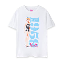 Barbie Short Sleeved T-Shirt (Womens White) - Large