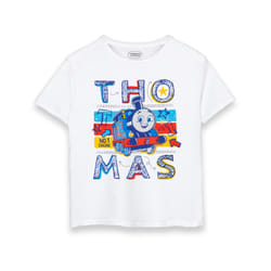 Thomas and Friends Short Sleeved T-Shirt (Boys White) - 3-4 Years