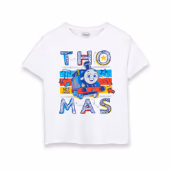 Thomas and Friends Short Sleeved T-Shirt (Boys White) - 5-6 Years