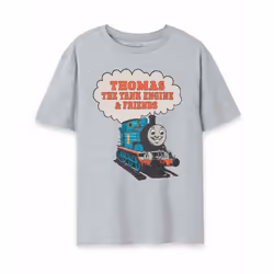 Thomas and Friends Short Sleeved T-Shirt (Mens Grey) - Large